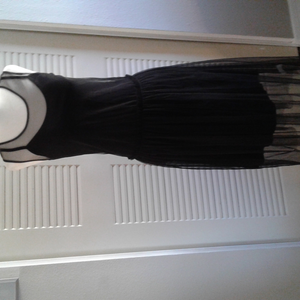 Katherine Barclay Sheer Black 2 piece Dress